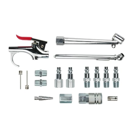 Primefit 17-Piece Accessory Kit w/ Steel Coupler IK1006S-17